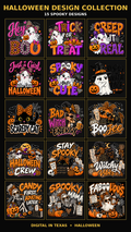 Halloween T-Shirt Decal Bundle — 15 Spooky Designs